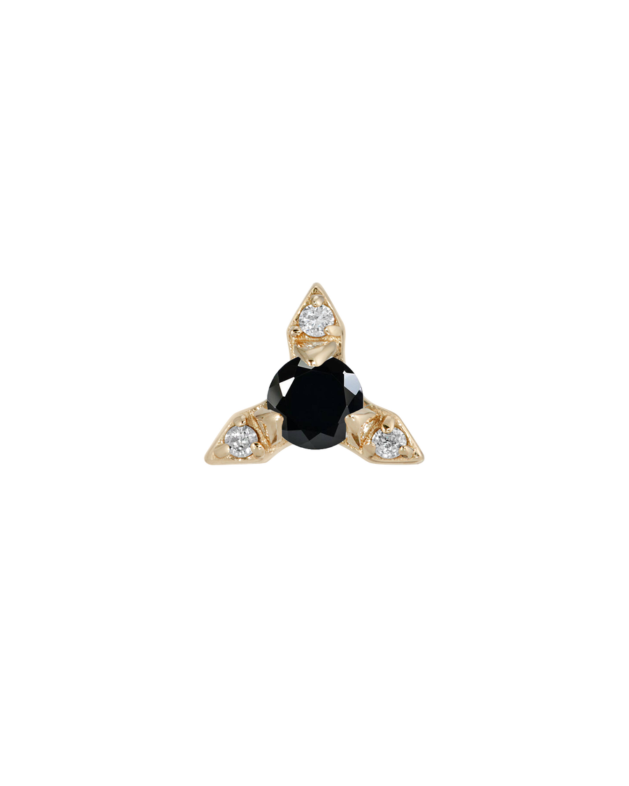 Onyx and Diamond Stud Earrings 14k gold