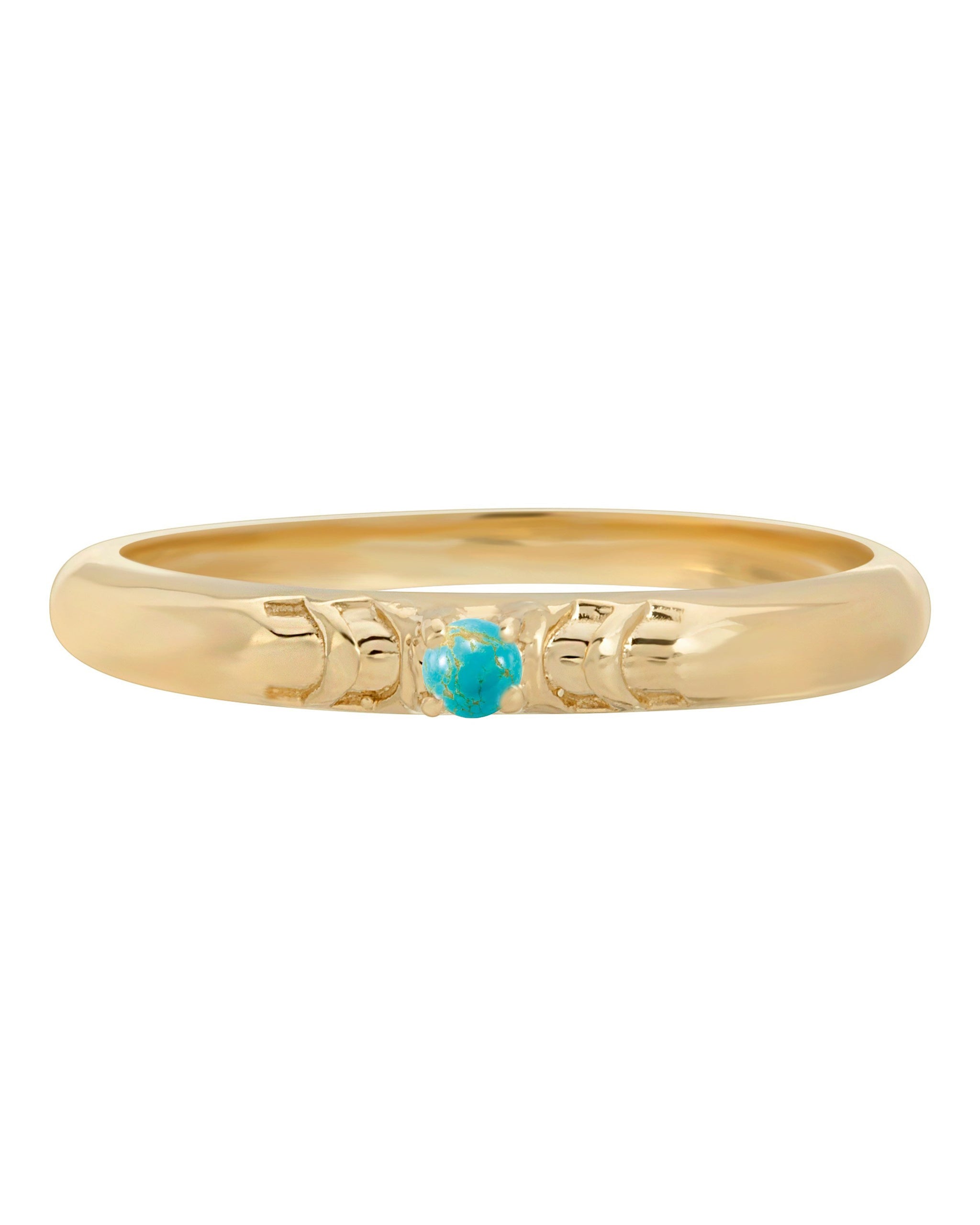 TURQUOISE ECLIPSE RING - TURQUOISE + TOBACCO